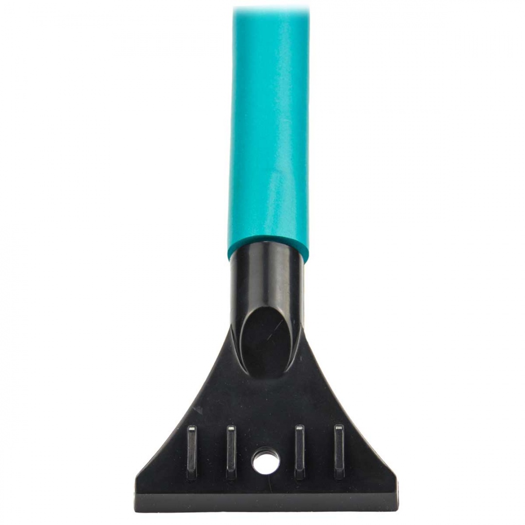 Щетка для снега cо скребком "Black&Blue" ВВ1005, поролоновая телескопическая ручка, 57-70см