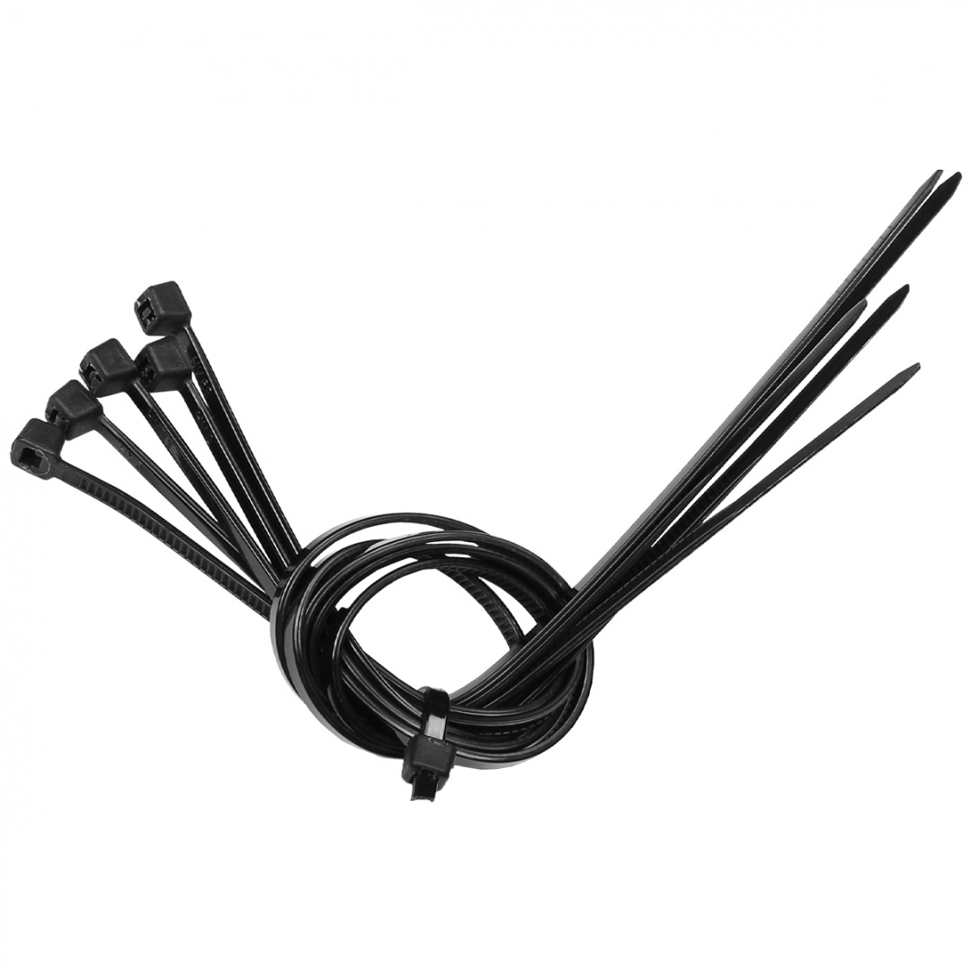 Хомут нейлоновый черный 2.5х200 мм (25 шт) 